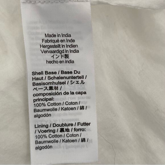 J. Crew NWOT Embroidered Side Tie White Cotton Voile skirt size 12 - Picture 10 of 10